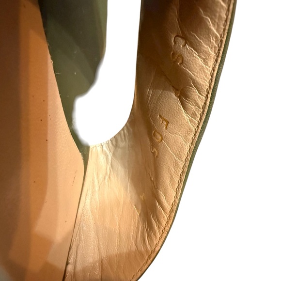 Valentino Garavani Rockstud Accent Green Leather Platform Sandals EU 41 US 11 - Picture 8 of 15